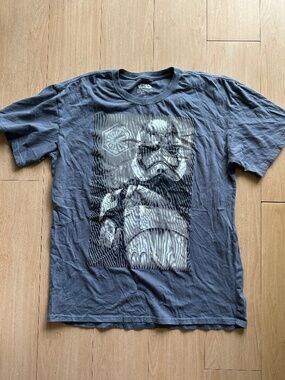 Grey Star Wars T Shirt Size Large